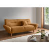 3-SITZER-SOFA Bouclé Goldfarben  - Wildeiche/Goldfarben, KONVENTIONELL, Holz/Textil (205/81/90cm) - MID.YOU