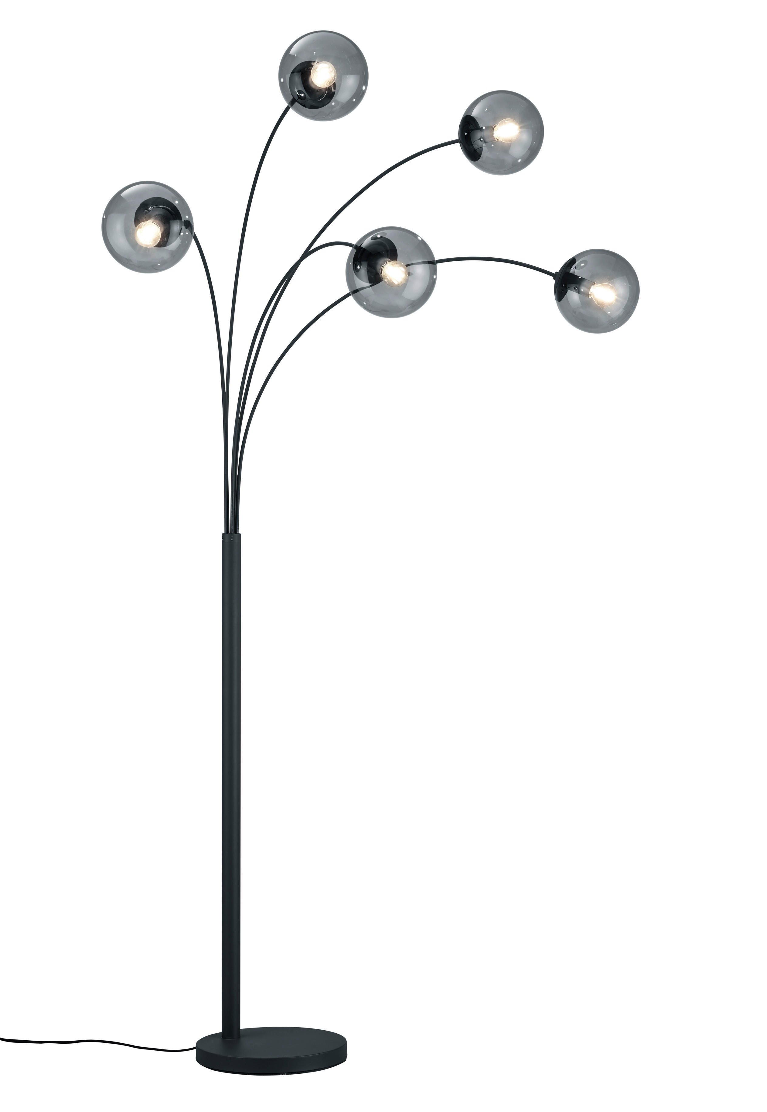 BOGENLEUCHTE 30/180 cm    - Anthrazit, Design, Glas/Metall (30/180cm) - Trio Leuchten