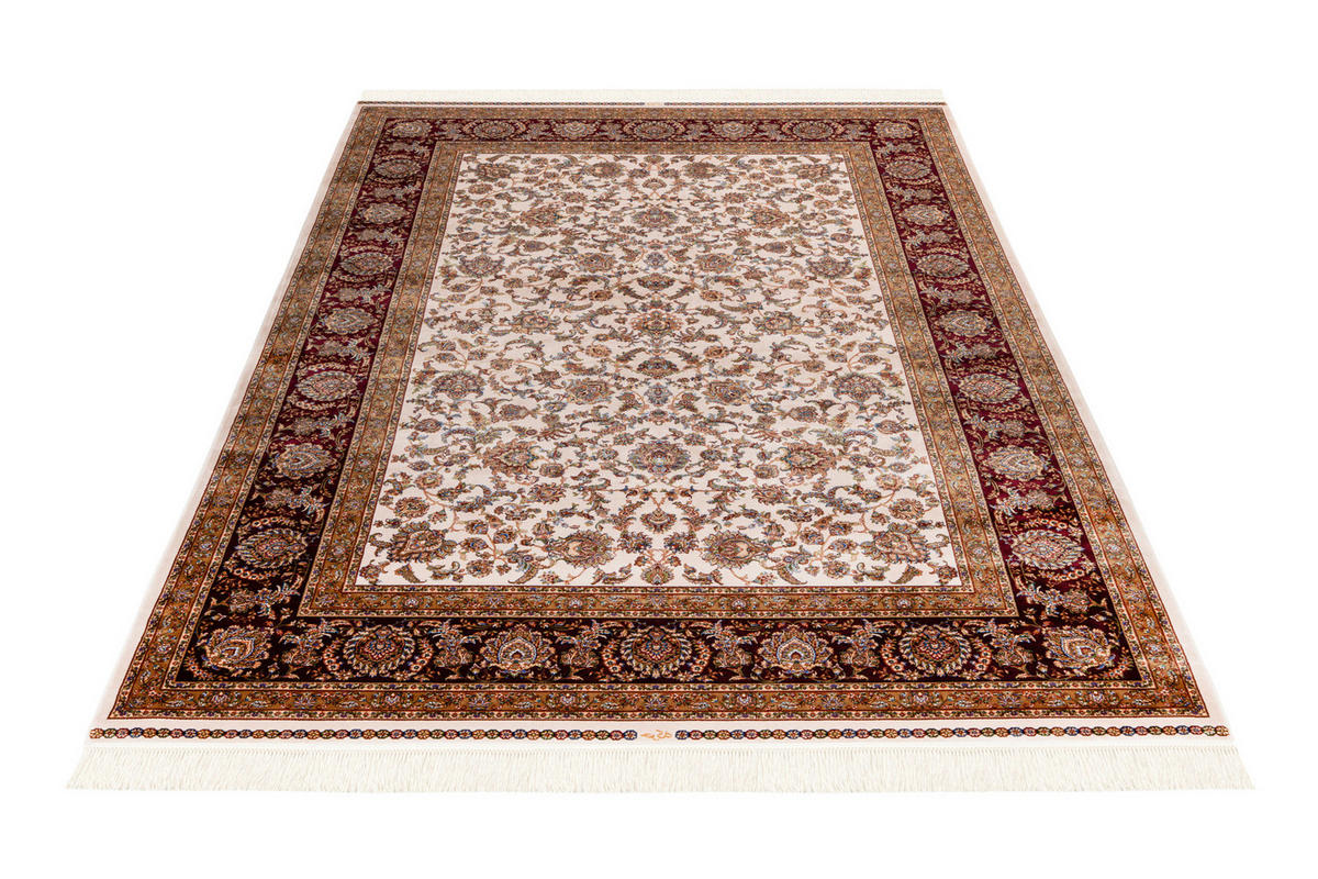 WEBTEPPICH 160/230 cm My Babylon of Obsession Creme, Hellbraun, Kirschrot  - Hellbraun/Creme, Design, Textil (160/230cm) - Obsession