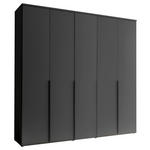 DREHTÜRENSCHRANK  in Graphitfarben  - Schwarz/Graphitfarben, MODERN, Holzwerkstoff/Kunststoff (225/225/52cm) - Carryhome