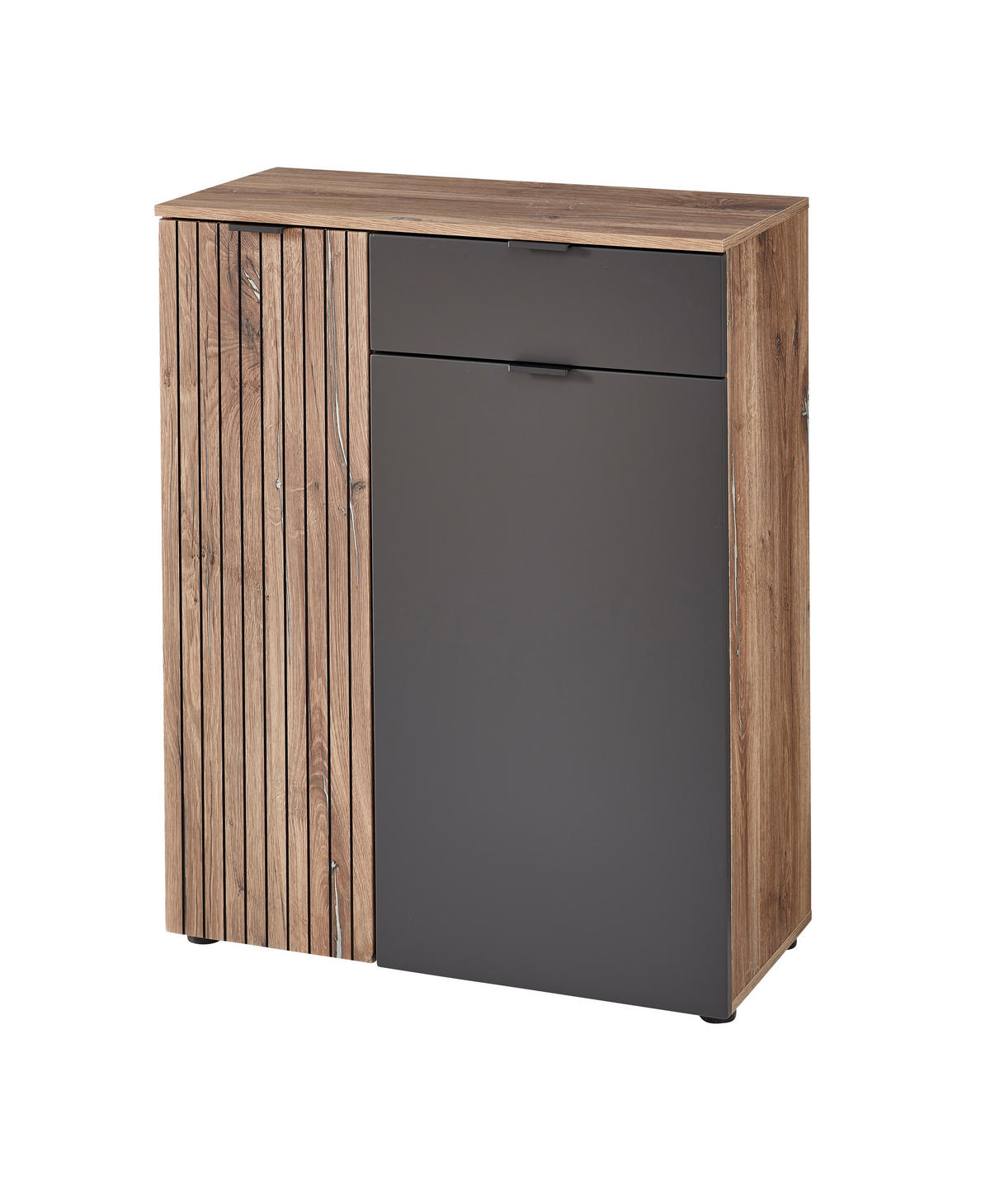 OMARA ZA ČEVLJE siva, barve hrasta - srebrne barve/siva, Moderno, kovina/umetna masa (82/103/38cm) - MID.YOU