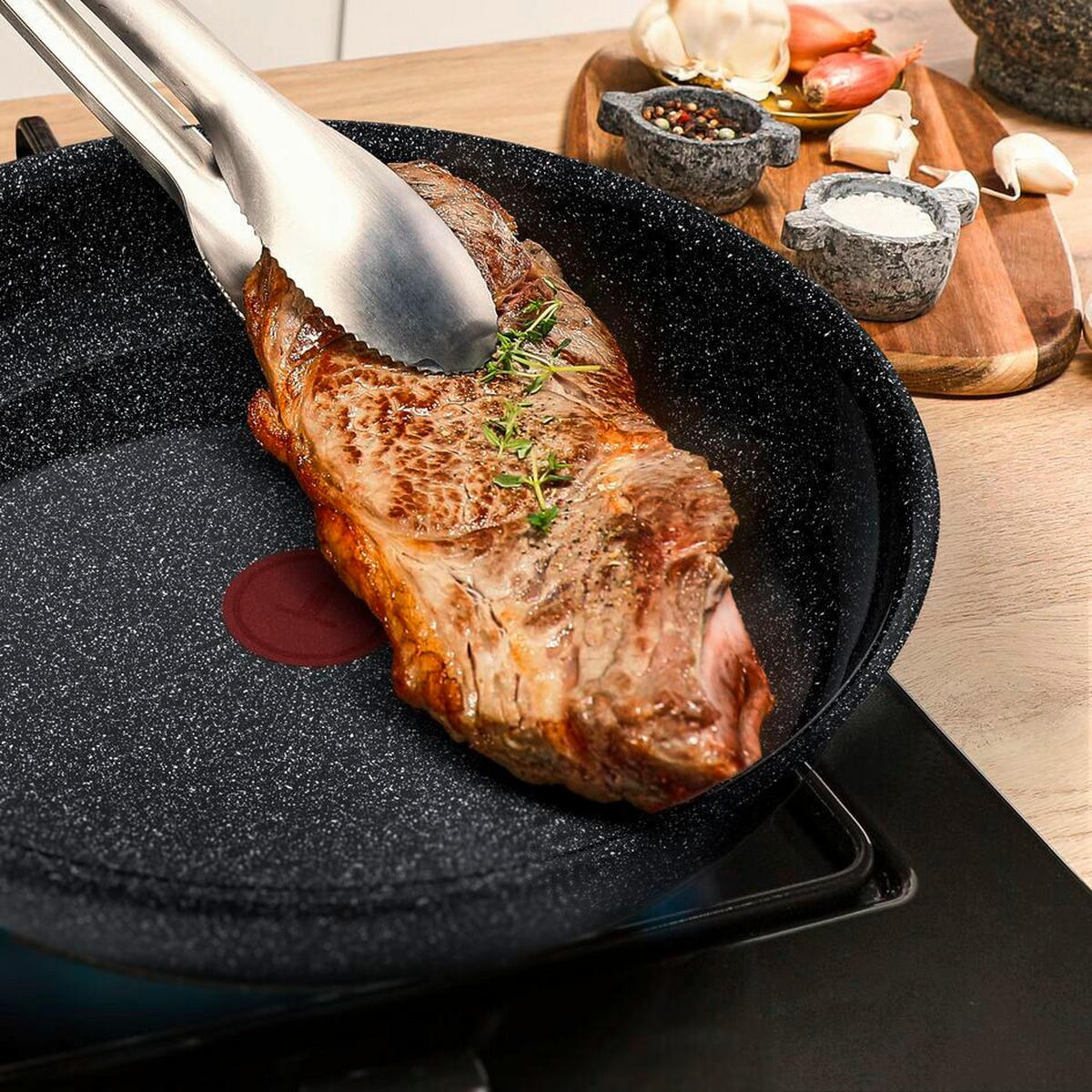 BRATPFANNE Expertise G7 Keramikbeschichtung  - Schwarz, Basics, Metall (47,8/29,8/8,4cm) - Tefal