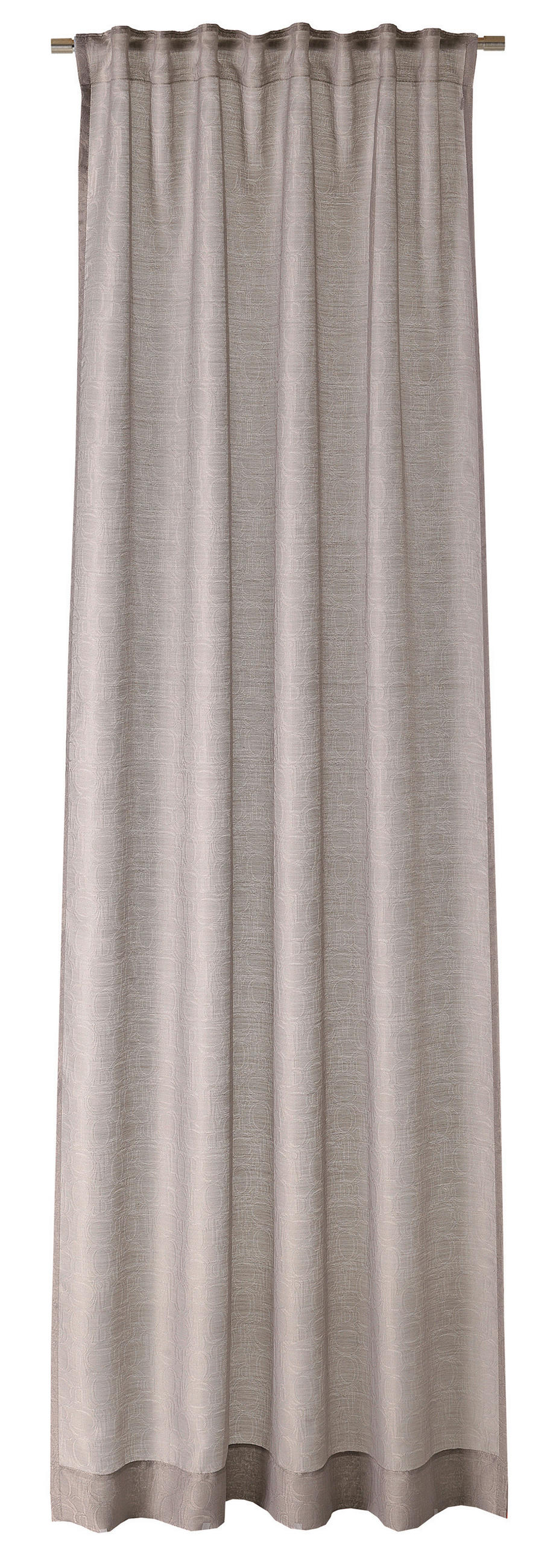 FERTIGVORHANG  transparent  130/250 cm   - Greige, Basics, Textil (130/250cm) - Joop!
