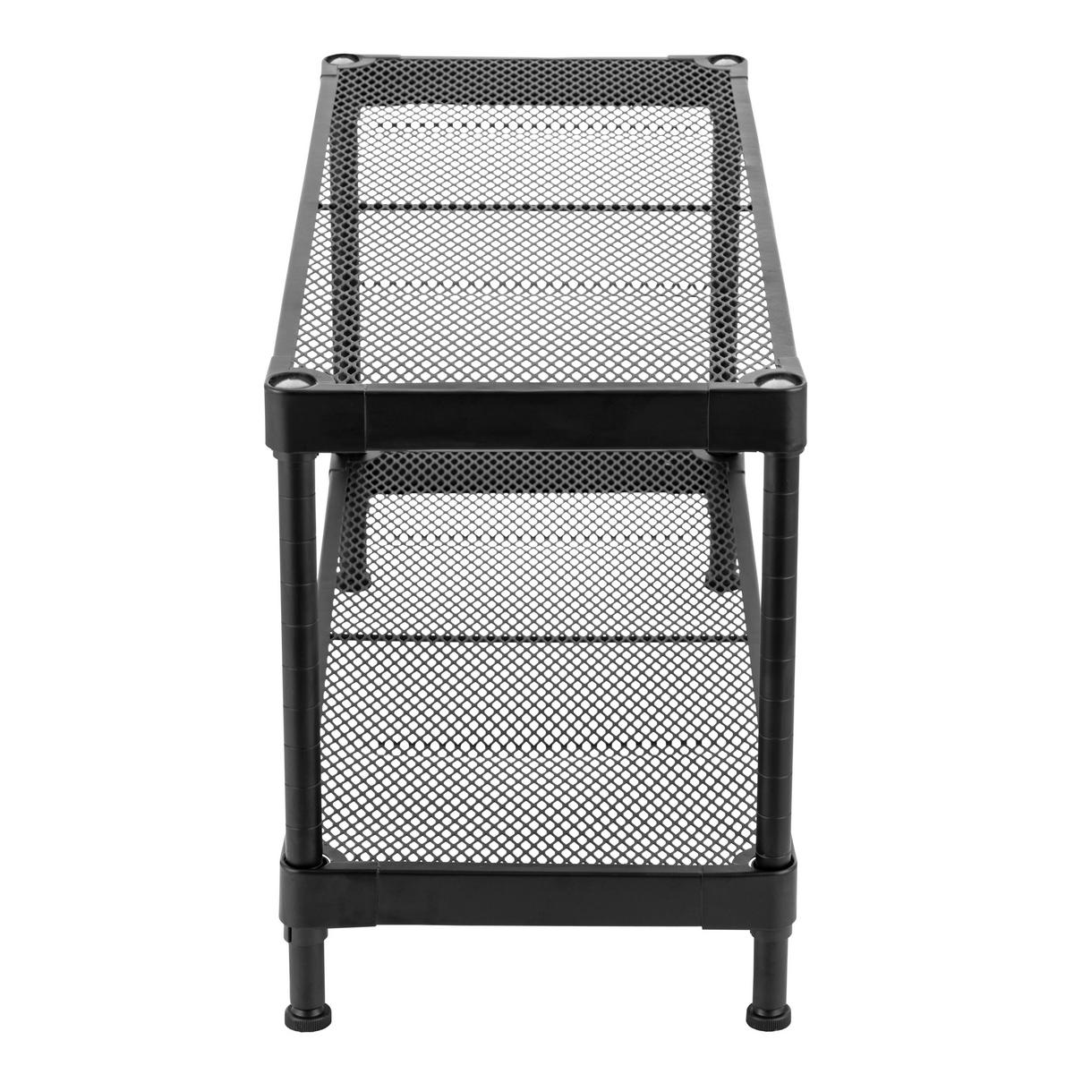 SCHUHREGAL Schwarz  - Schwarz, Design, Kunststoff/Metall (75/40/32cm) - MID.YOU