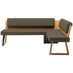ECKBANK 195/155 cm  in Schlammfarben, Wildeiche  - Wildeiche/Schlammfarben, Design, Holz/Textil (195/155cm) - Venda