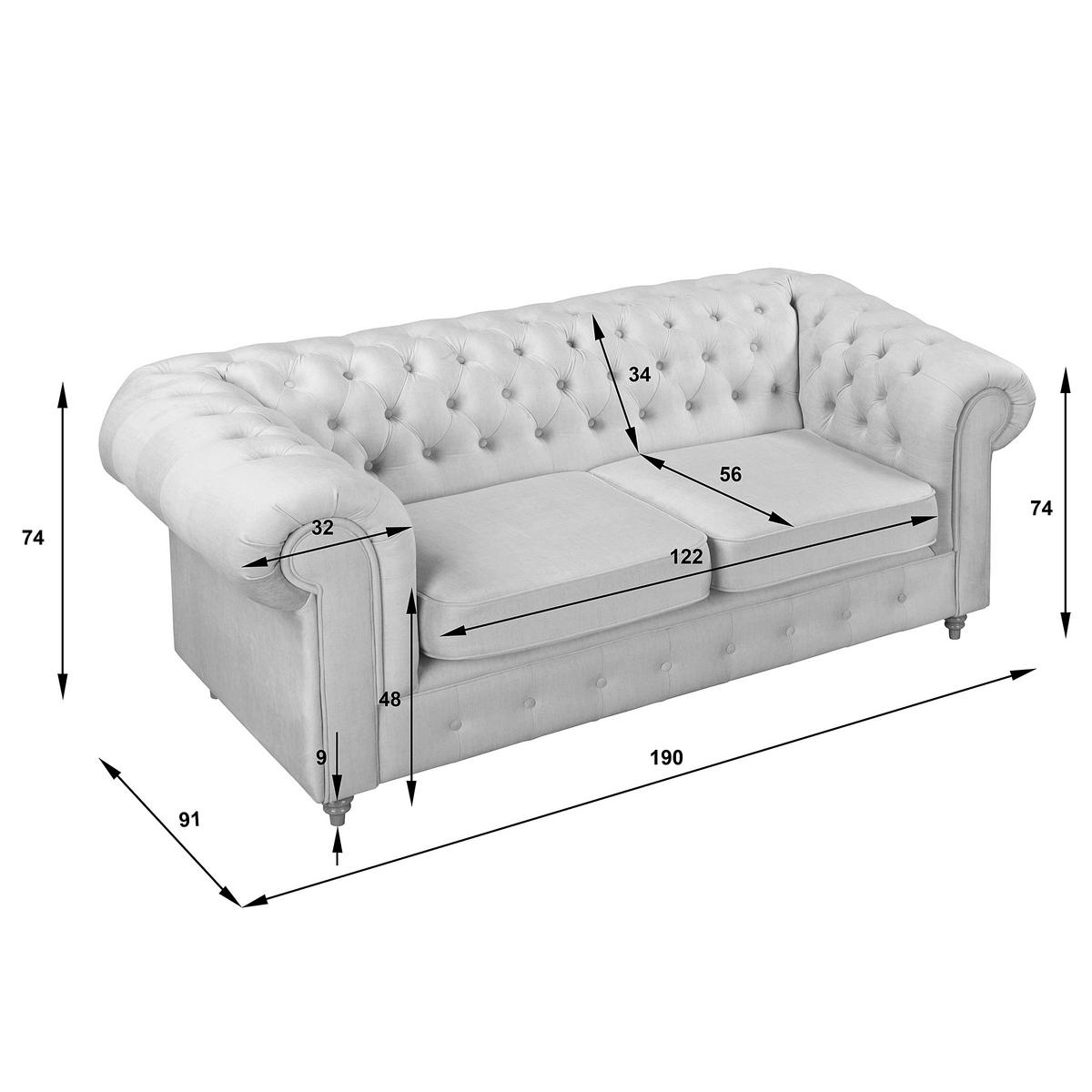 SCHLAFSOFA Mikrofaser Hellgrau Armteil links, Armteil rechts  - Hellgrau/Braun, Design, Holz/Textil (190/74/91cm) - P & B