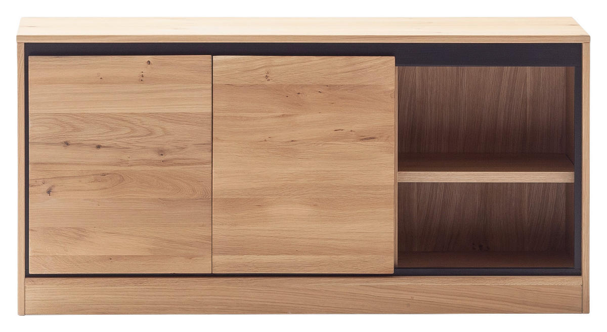 LOWBOARD  in 120/58/44 cm  - Eiche Bianco, KONVENTIONELL, Holz/Holzwerkstoff (120/58/44cm) - Linea Natura