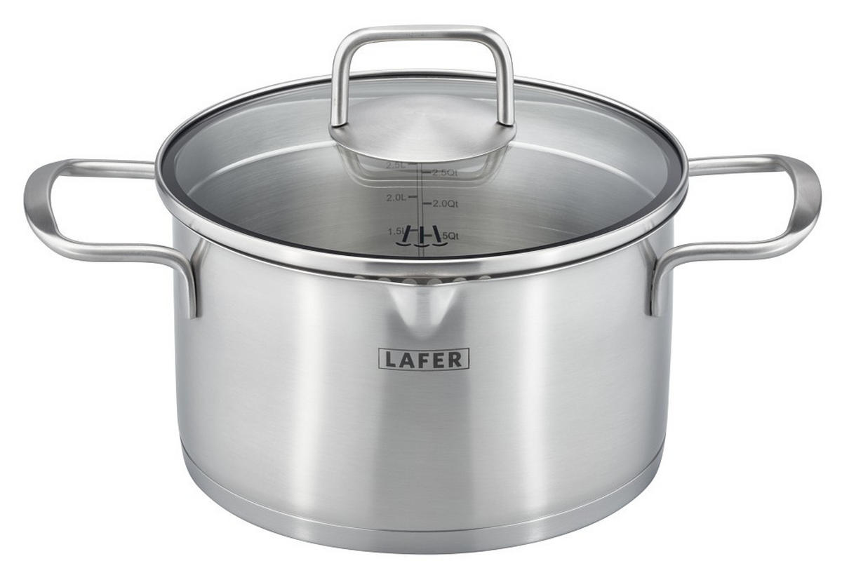 KOCHTOPFSET Lafer 5-teilig  - Basics, Metall - Johann Lafer