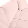 ECKSOFA Rosa Flachgewebe  - Schwarz/Rosa, KONVENTIONELL, Kunststoff/Textil (195/286cm) - Carryhome