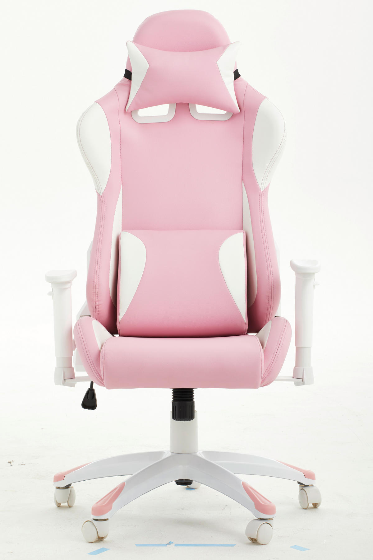 GAMINGSTUHL Weiß, Pink Kunststoff, Textil   - Pink/Weiß, LIFESTYLE, Kunststoff/Textil (66/126-134/59cm) - Livetastic