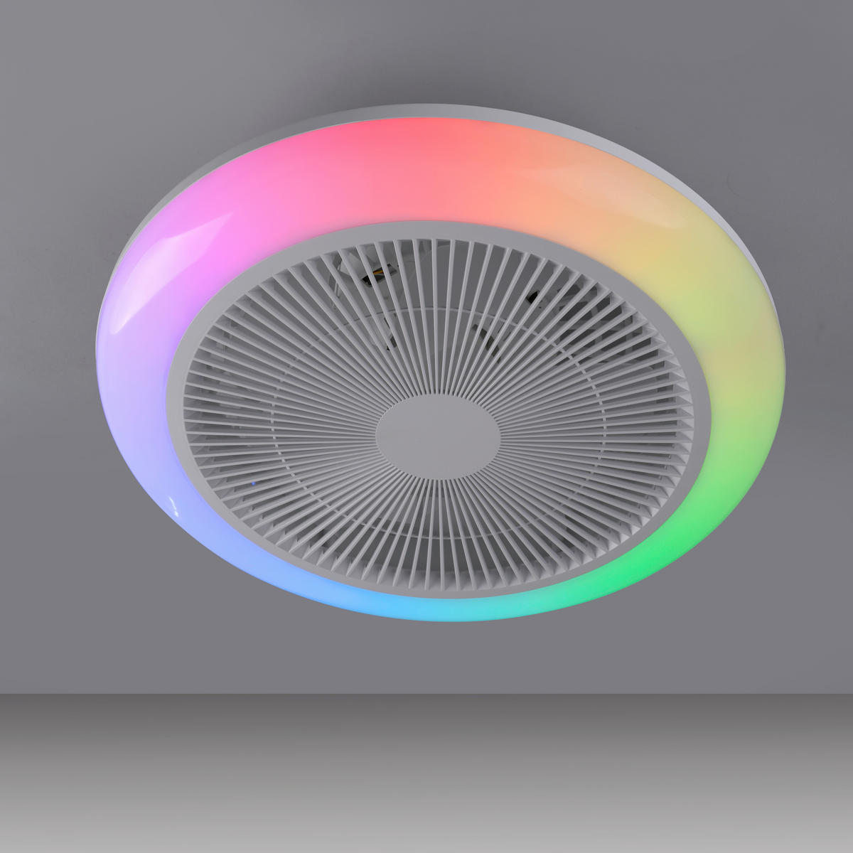 DECKENVENTILATOR - Weiß, Basics, Kunststoff (46/46/14cm)