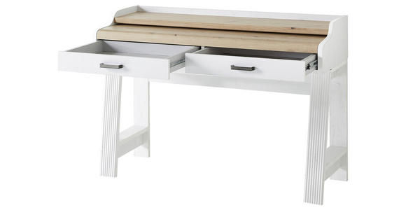 SEKRETÄR 120/84/53 cm  in Pinienfarben, Eiche Artisan  - Weiß/Eiche Artisan, KONVENTIONELL, Holzwerkstoff/Metall (120/84/53cm) - Carryhome
