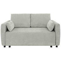 SCHLAFSOFA Chenille Silberfarben  - Silberfarben/Schwarz, KONVENTIONELL, Kunststoff/Textil (161/90/108cm) - Carryhome