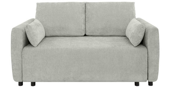 SCHLAFSOFA Chenille Silberfarben  - Silberfarben/Schwarz, KONVENTIONELL, Kunststoff/Textil (161/90/108cm) - Carryhome