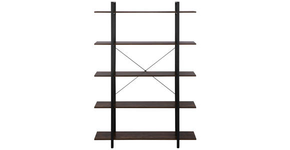 REGAL Naturfarben, Schwarz - Schwarz/Naturfarben, Trend, Holzwerkstoff/Metall (120/180/32cm) - Carryhome