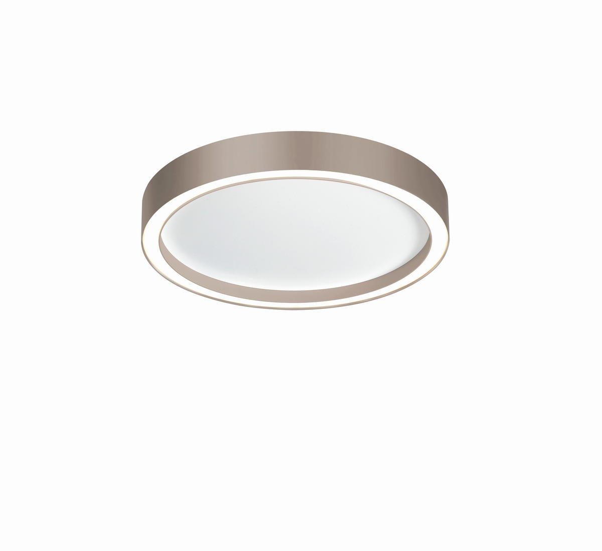 LED-DECKENLEUCHTE 30/4 cm    - Taupe/Weiß, Basics, Metall (30/4cm) - BOPP