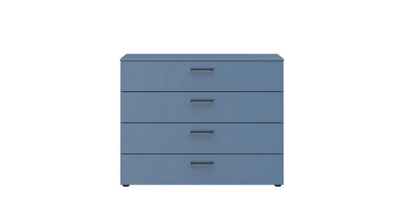 KOMMODE 100/79/41 cm  - Blau/Schwarz, Design, Holzwerkstoff/Kunststoff (100/79/41cm) - Xora