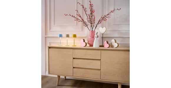 AKKU-TISCHLEUCHTE 9/22 cm  - Beige, Basics, Metall (9/22cm) - Novel