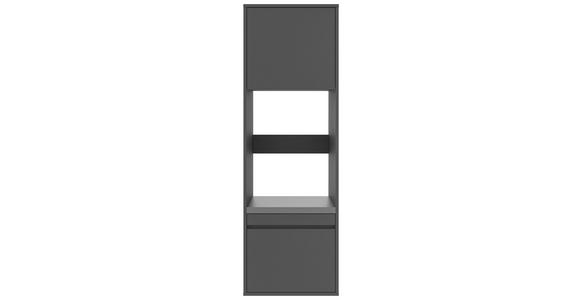 AUFSATZSCHRANK 67,5/58,2/67,5 cm - Anthrazit, Basics, Holzwerkstoff (67,5/58,2/67,5cm) - Xora
