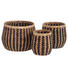 KORBSET 3-teilig - Schwarz/Naturfarben, Trend, Metall (45/38/32cm) KORBSET 3-teilig - Schwarz/Naturfarben, Trend, Metall (45/38/32cm)
