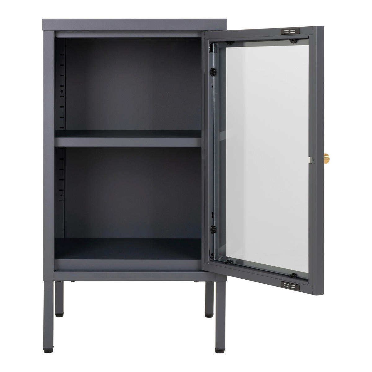 GARDEROBENSCHRANK DALBY  in 38/70/35 cm  - Transparent/Messingfarben, Design, Glas/Metall (38/70/35cm) - MID.YOU