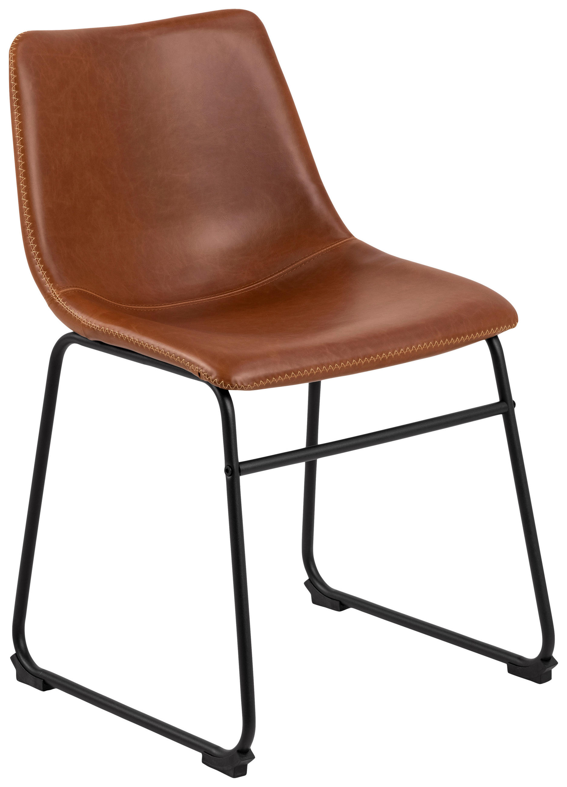 STOLICA  smeđa  tekstil      - smeđa/crna, Trend, tekstil/metal (48/78,5/56cm) - MID.YOU
