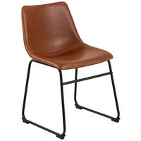 STOLICA  smeđa  tekstil      - smeđa/crna, Trend, tekstil/metal (48/78,5/56cm) - MID.YOU