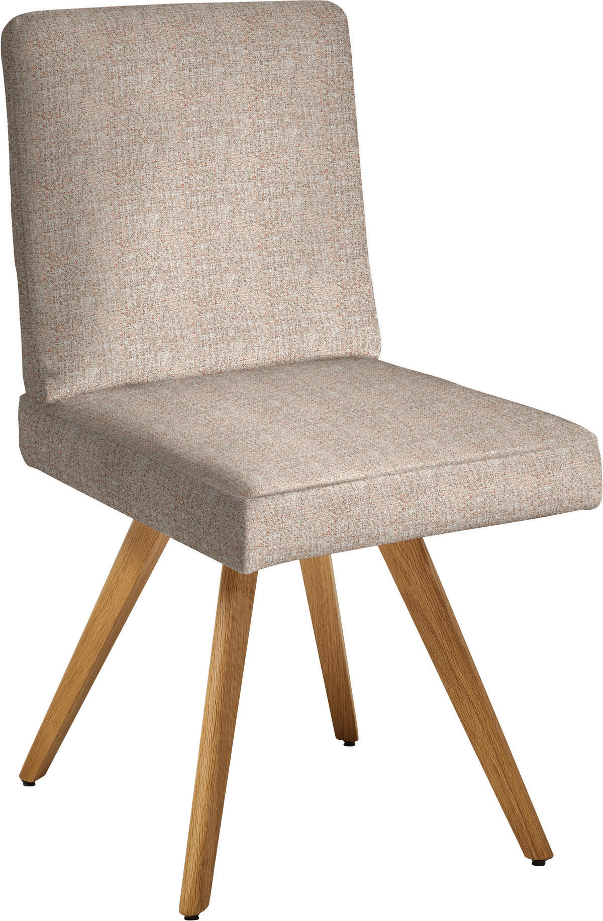 STUHL  in Flachgewebe Holz, Textil  - Eichefarben/Orange, Design, Holz/Textil (46/94/58cm) - Dieter Knoll