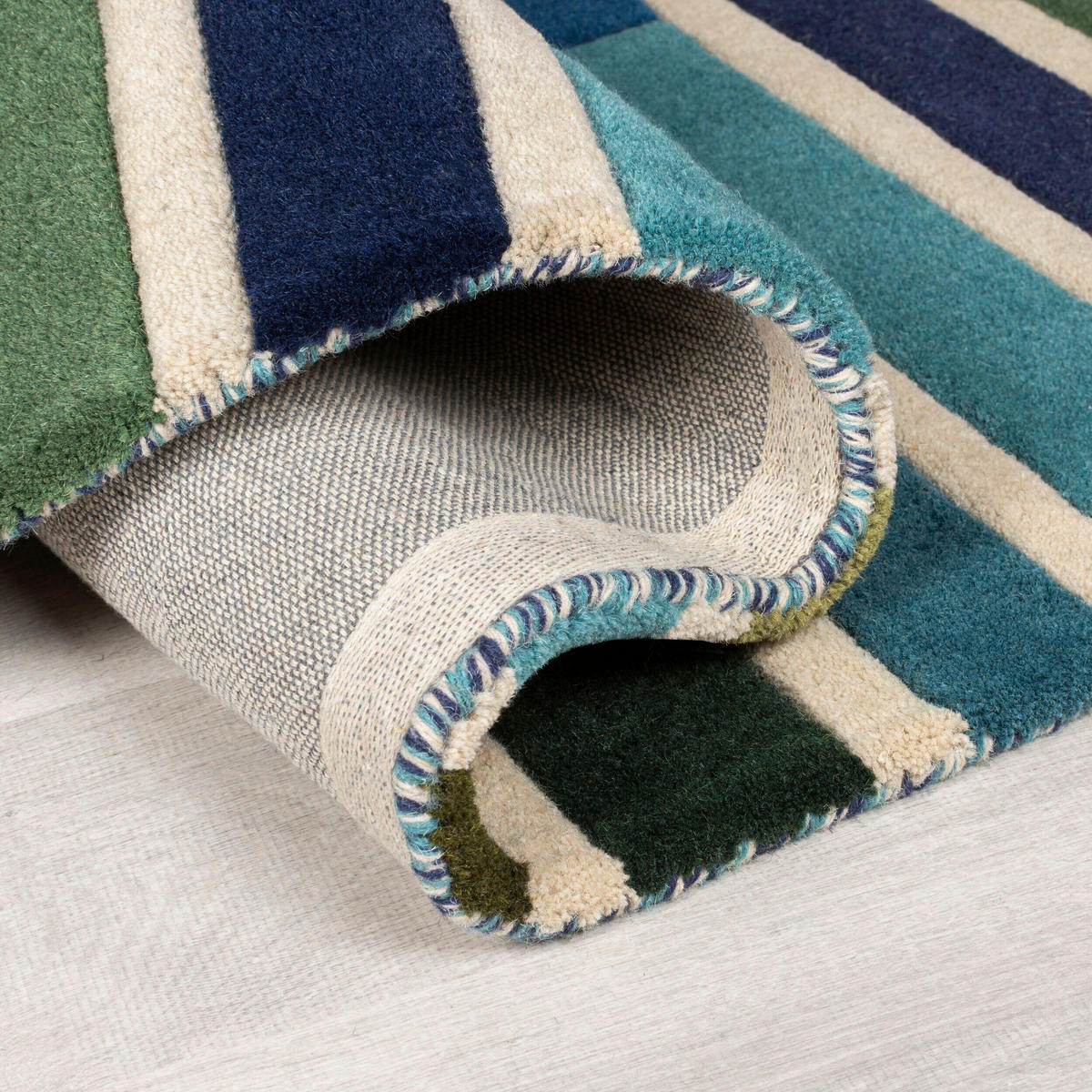 VLNĚNÝ KOBEREC, 60/230 cm, zelená - zelená, Basics, textil (60/230cm)