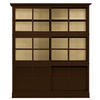 HIGHBOARD UrbanClass  in 190,5/219,5/49 cm  - Nussbaumfarben/Creme, LIFESTYLE, Glas/Holz (190,5/219,5/49cm) - Livetastic