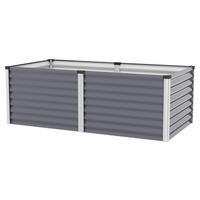 HOCHBEET 96,2/63/187,7 cm  - Anthrazit/Alufarben, Basics, Metall (96,2/63/187,7cm)