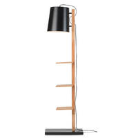 GOLVLAMPA Cambridge  30/168/49 cm   - svart, Design, metall/trä (30/168/49cm) - It's about Romi