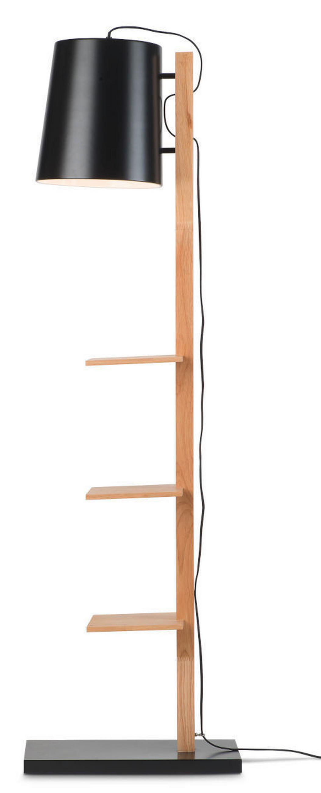 GOLVLAMPA Cambridge  30/168/49 cm   - svart, Design, metall/trä (30/168/49cm) - It's about Romi