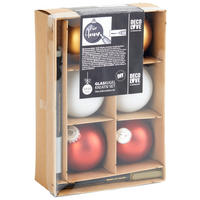 CHRISTBAUMKUGEL-SET 6 cm cm 12-teilig  - KONVENTIONELL, Glas (6 cmcm)