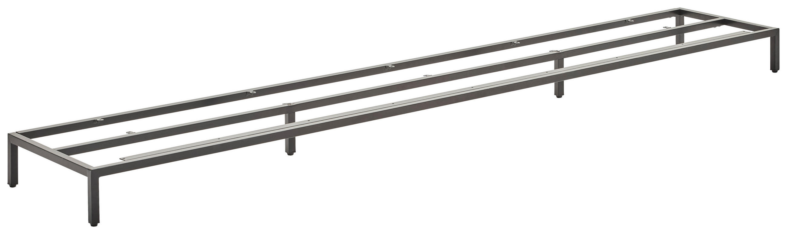 FUßGESTELL  226/13/40,5 cm  - Schwarz, Basics, Metall (226/13/40,5cm) - Novel