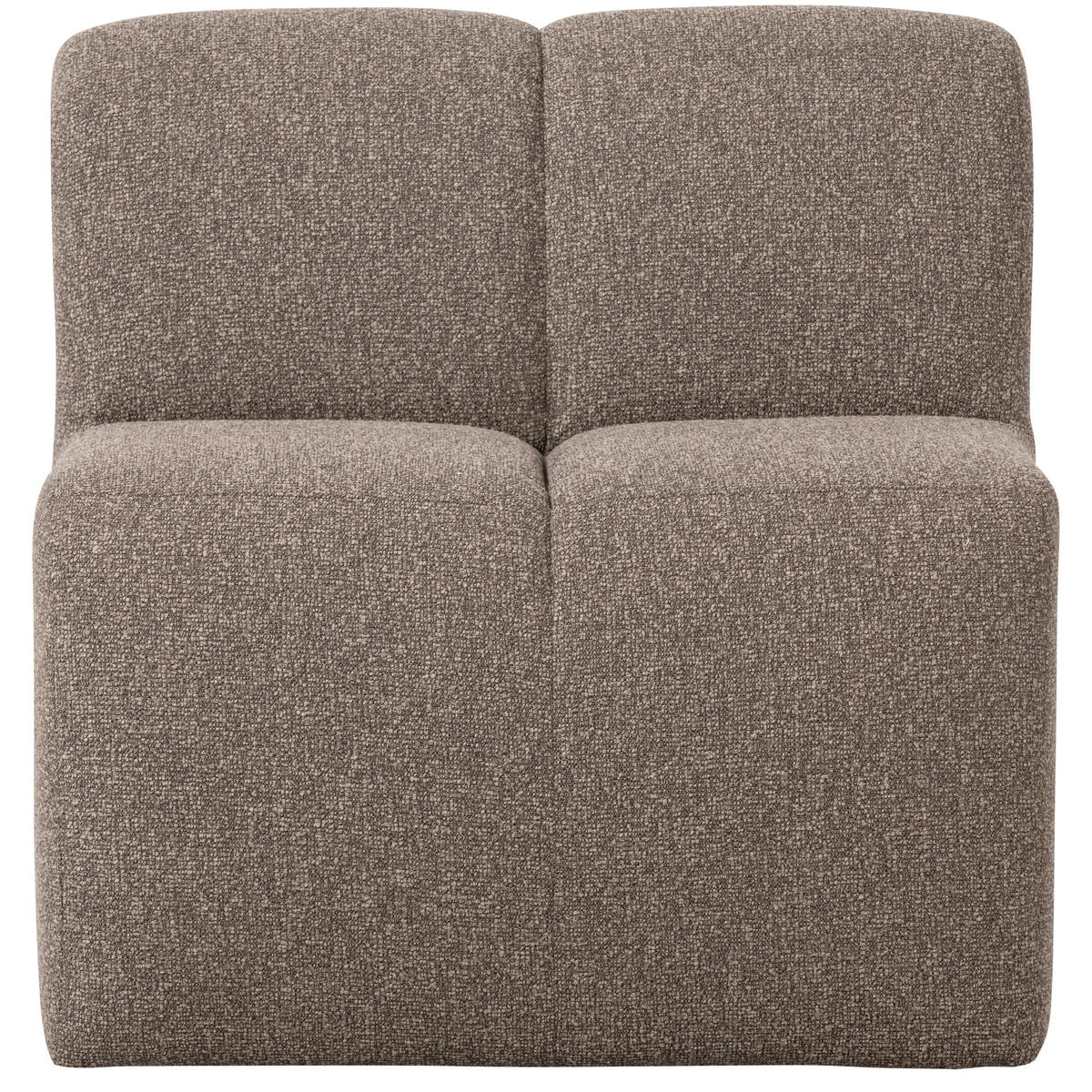SITZBANK in Textil Braun  - Schwarz/Braun, MODERN, Kunststoff/Textil (84/83/73cm) - Livetastic
