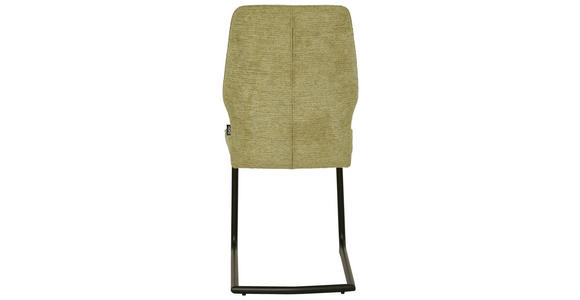 SCHWINGSTUHL in Eisen Mikrofaser - Schwarz/Grün, Design, Textil/Metall (45/91/62cm) - Xora