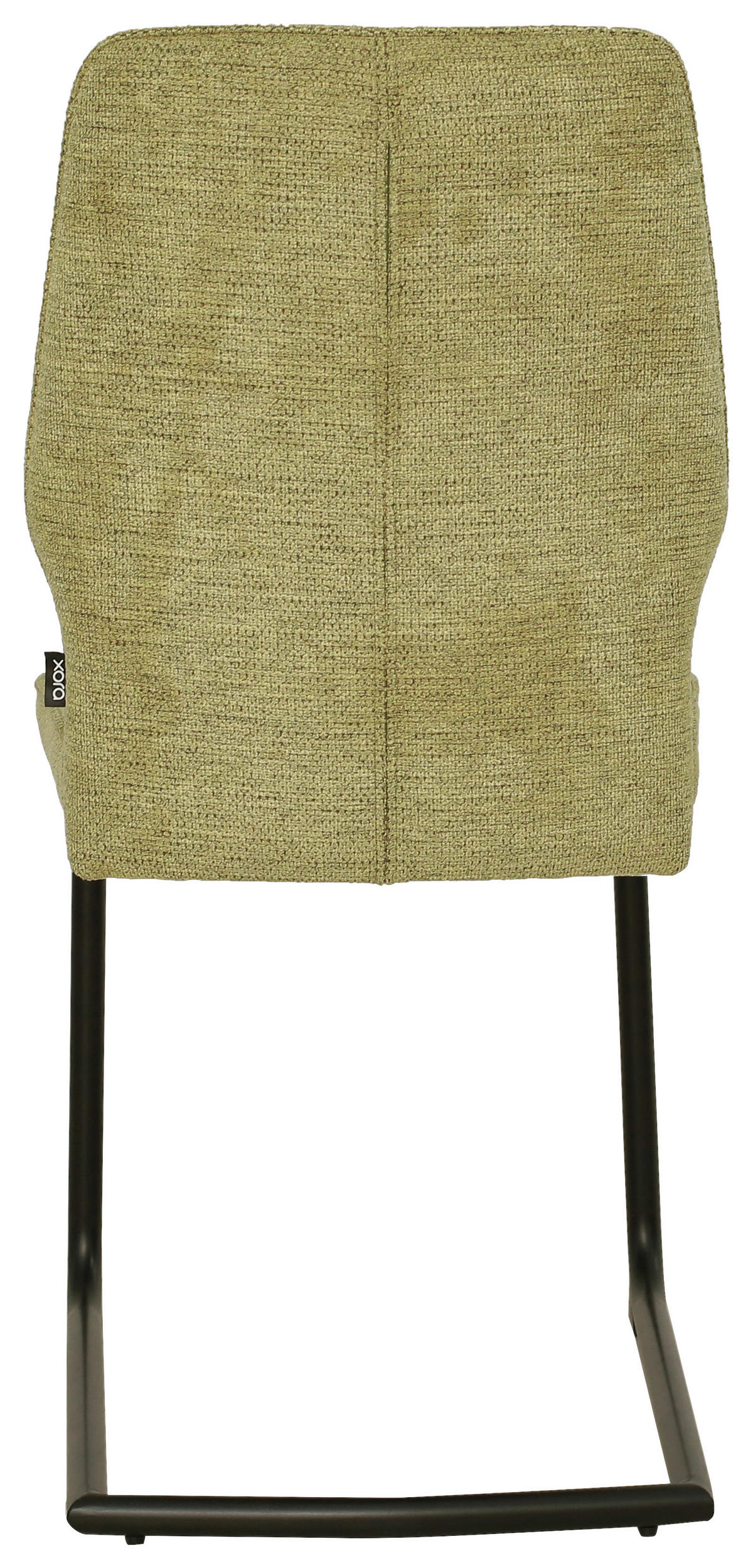 SZÁNKÓTALPAS SZÉK fém, textil zöld  - fekete/zöld, Design, textil/fém (45/91/62cm) - Xora