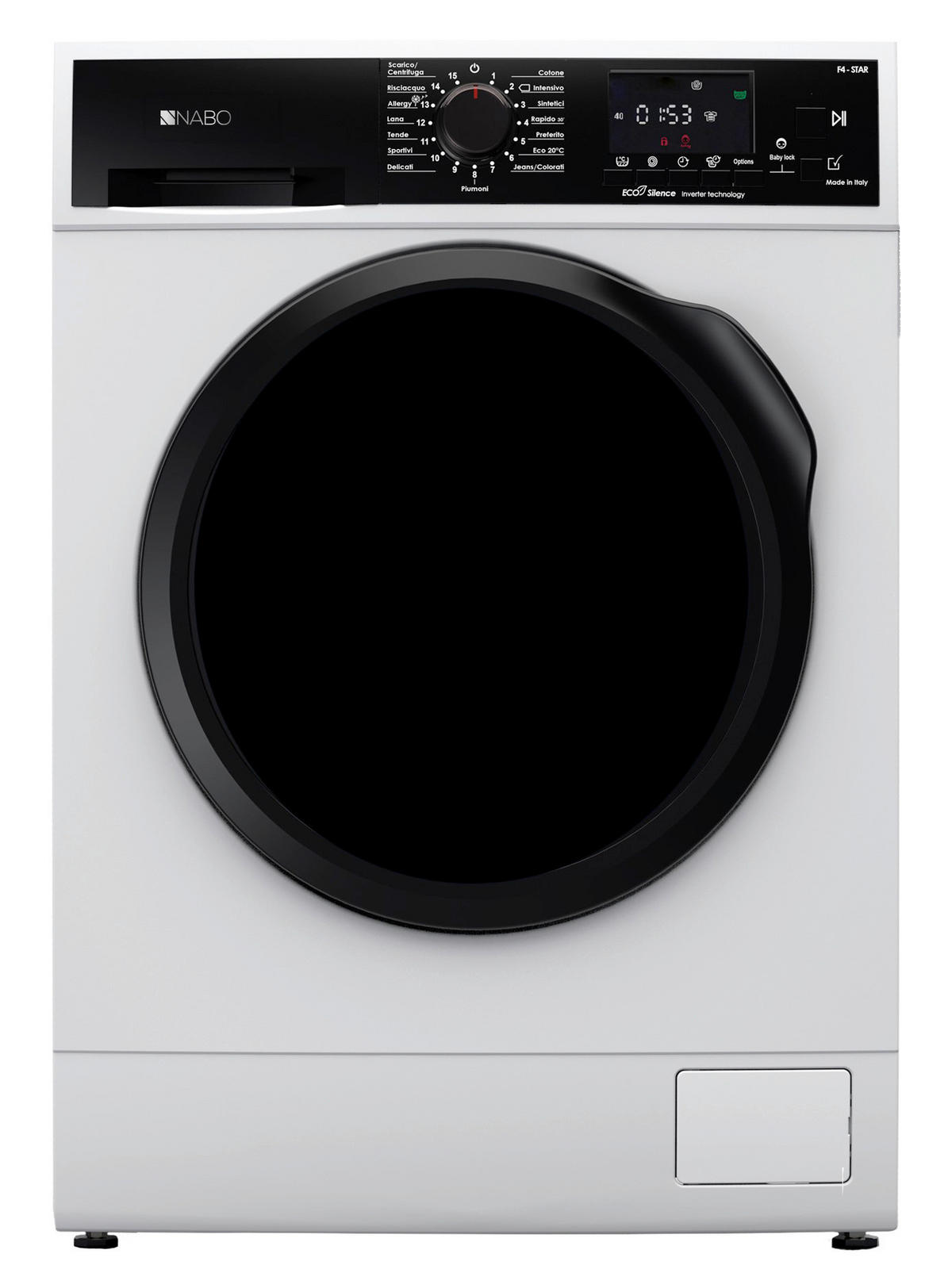 WASCHMASCHINE WM 3100 SLIM   - Weiß, Basics, Metall (84,2/59,6/45cm) - Nabo