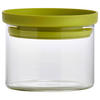VORRATSDOSE 0,4 l  - Klar/Grün, Basics, Glas/Kunststoff (9,5/7cm) - Homeware Profession.