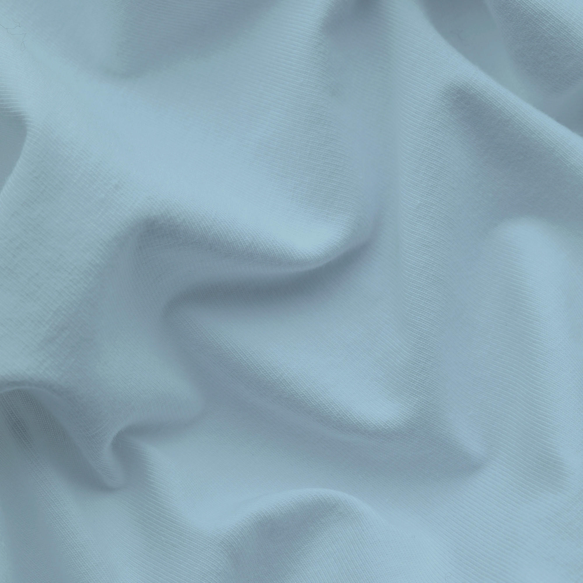 SPANNBETTTUCH Zwirn-Jersey  - Hellblau, Basics, Textil (160/200cm) - Schlafgut