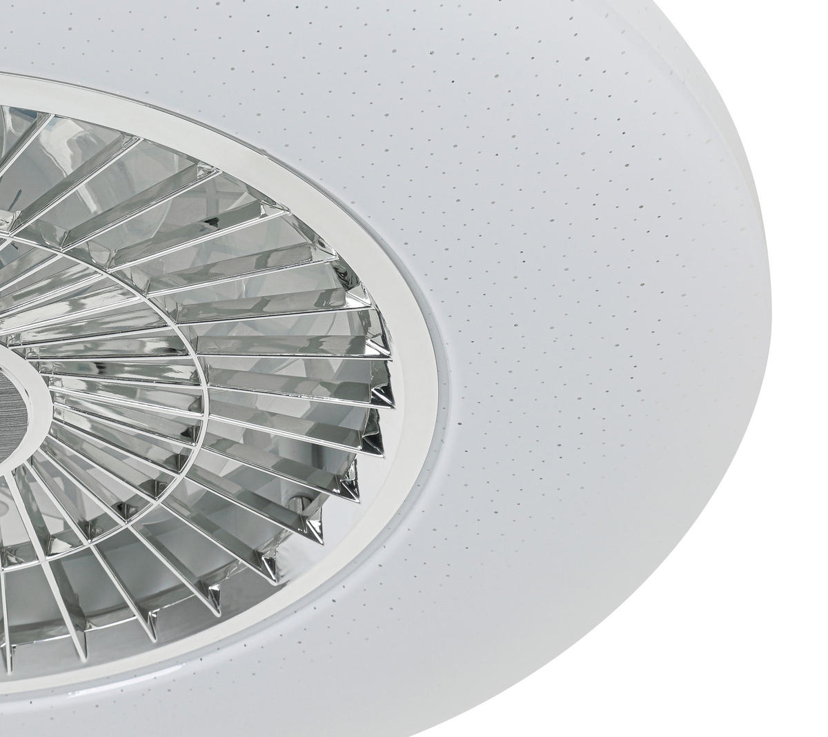 DECKENVENTILATOR - Chromfarben/Weiß, Trend, Kunststoff/Metall (58/14,5cm) - Mican