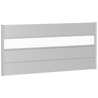 SICHTSCHUTZ - Silberfarben, Basics, Kunststoff/Metall (194/91/4,4cm) - Biohort