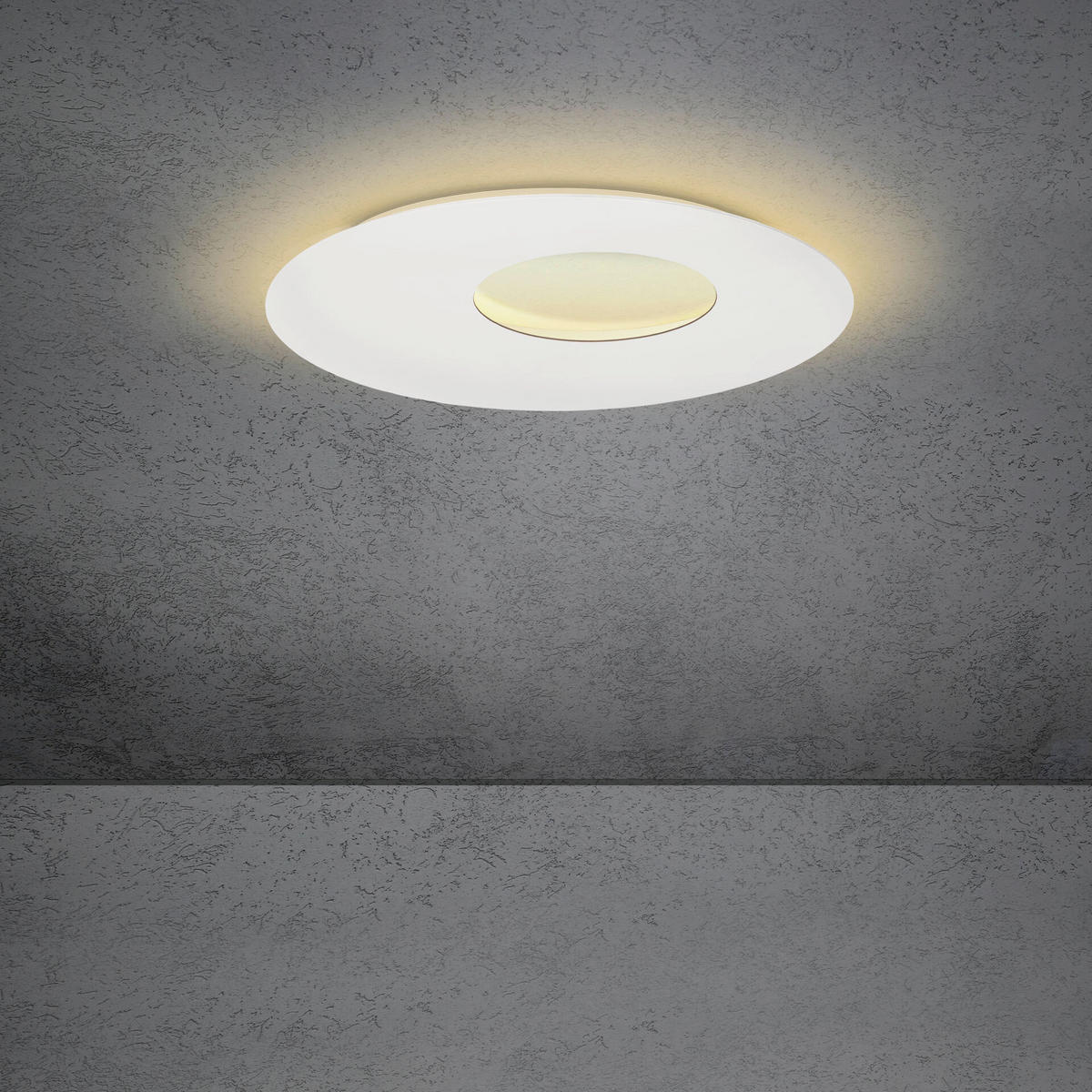 LED-DECKENLEUCHTE 59/3,5 cm  - Weiß, Design, Metall (59/3,5cm) - Escale