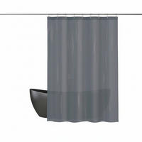 DUSCHVORHANG ROMANA 180/180 cm  - Grau, Basics, Textil (180/180cm) - MSV