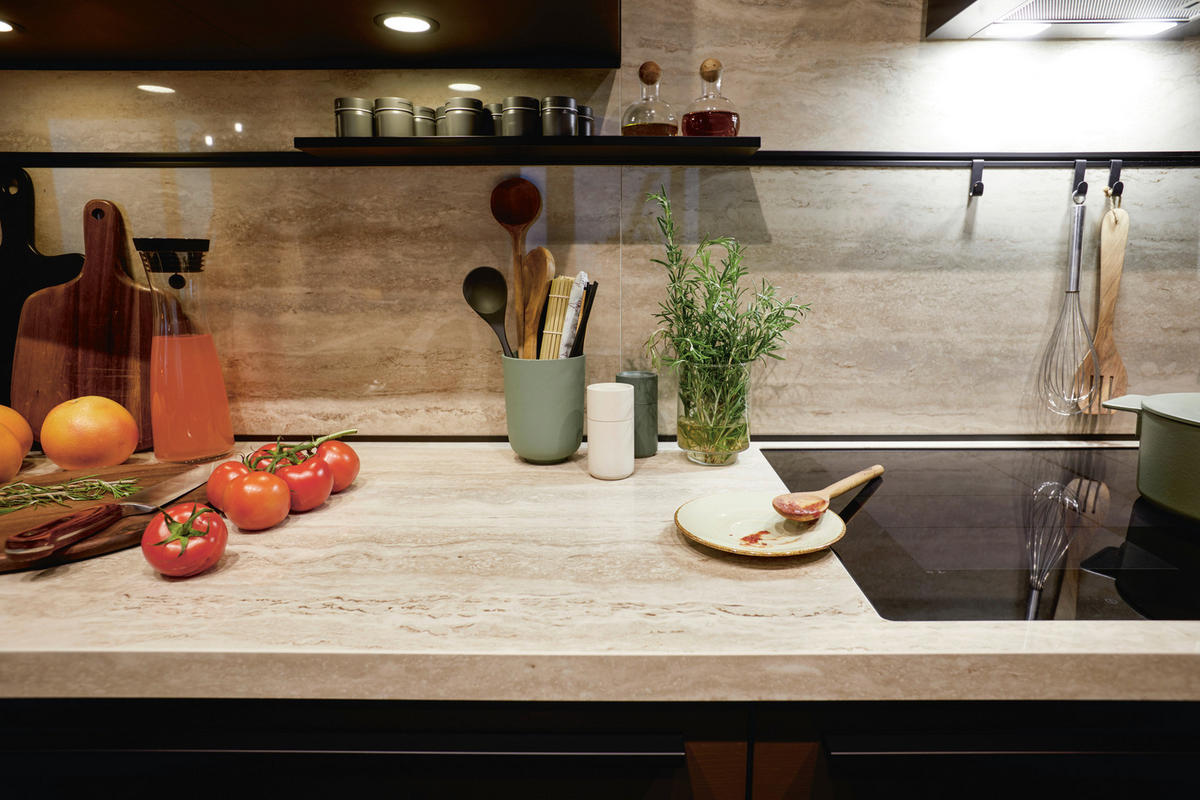EINBAUKÜCHE   - Mokka, Design, Holzwerkstoff - Schüller