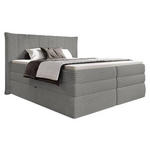 BOXSPRINGBETT 180/200 cm  in Grau  - Schwarz/Grau, Design, Kunststoff/Textil (180/200cm) - Esposa