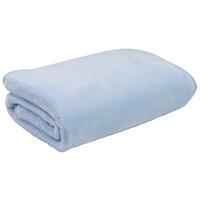 SCHMUSEDECKE  100/150 cm  - Hellblau, Basics, Textil (100/150cm)
