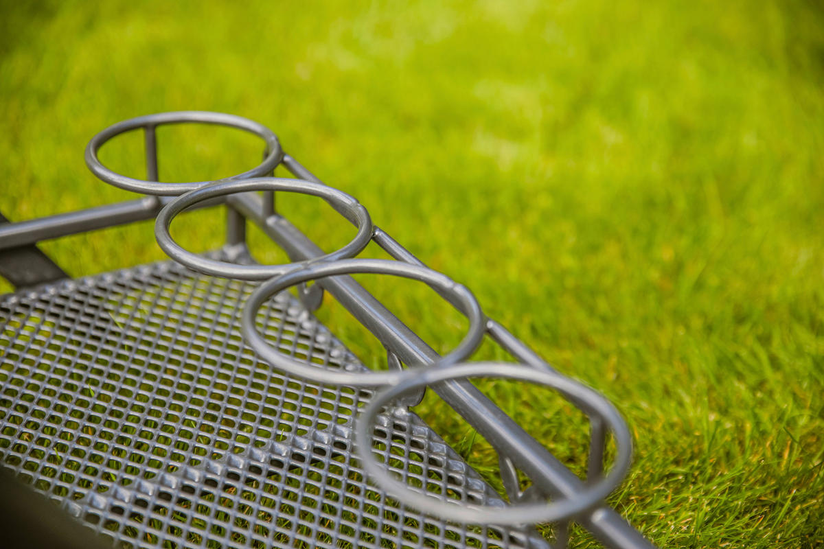 GARTEN-SERVIERWAGEN  - Grau, Basics, Metall (69/54/87cm) - Gardenson