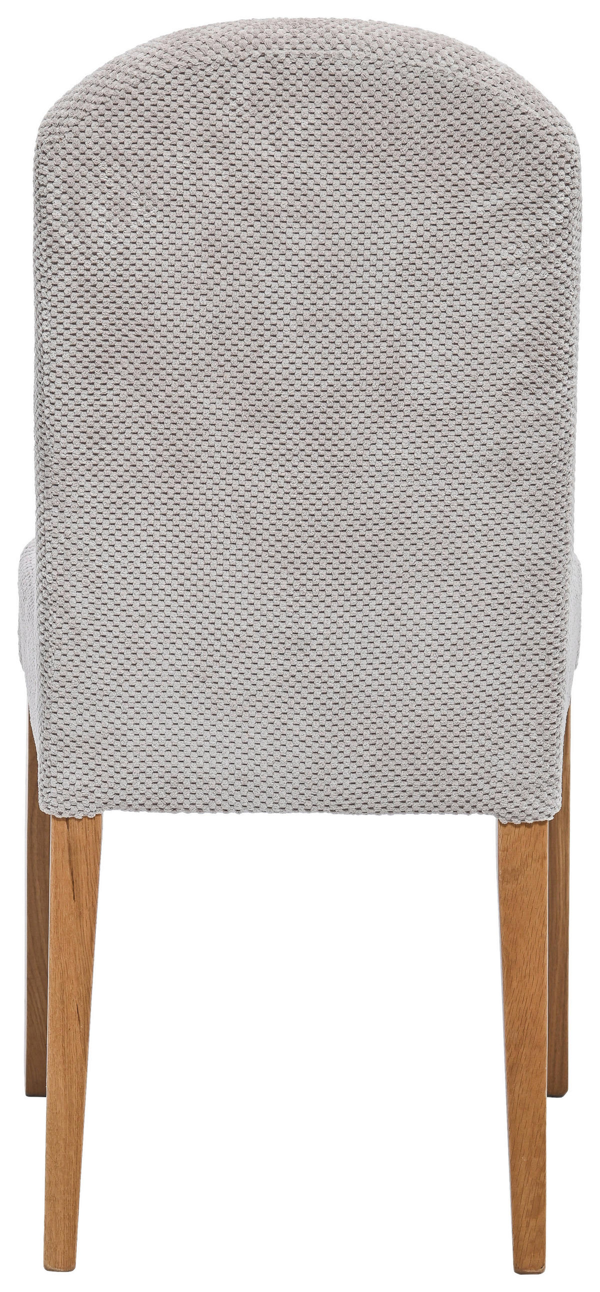 STUHL Mikrofaser Weiß, Eichefarben Eiche massiv  - Eichefarben/Weiß, LIFESTYLE, Holz/Textil (48/99,5/63cm) - Boxxx